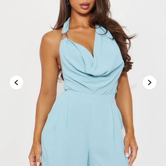 Fashion Nova Pants - Belize Jumpsuit, Soft Blue *Sold Out!*